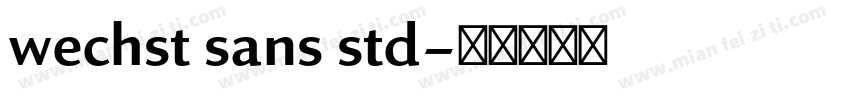 wechst sans std字体转换